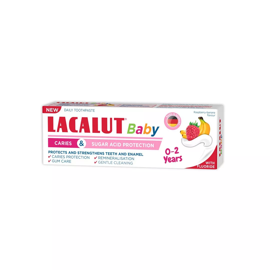 Pasta de dinti 0-2 ani Lacalut Baby , 55 ml, Theiss Naturwaren, [],farmaciabajan.ro