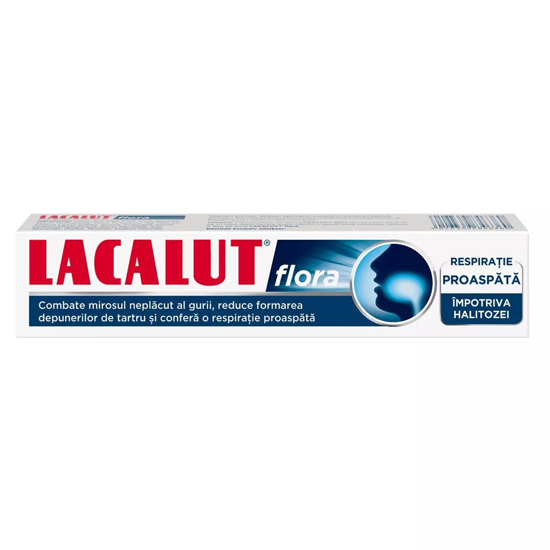 Pasta de dinti Lacalut Flora, 75 ml, Lacalut, [],farmaciabajan.ro