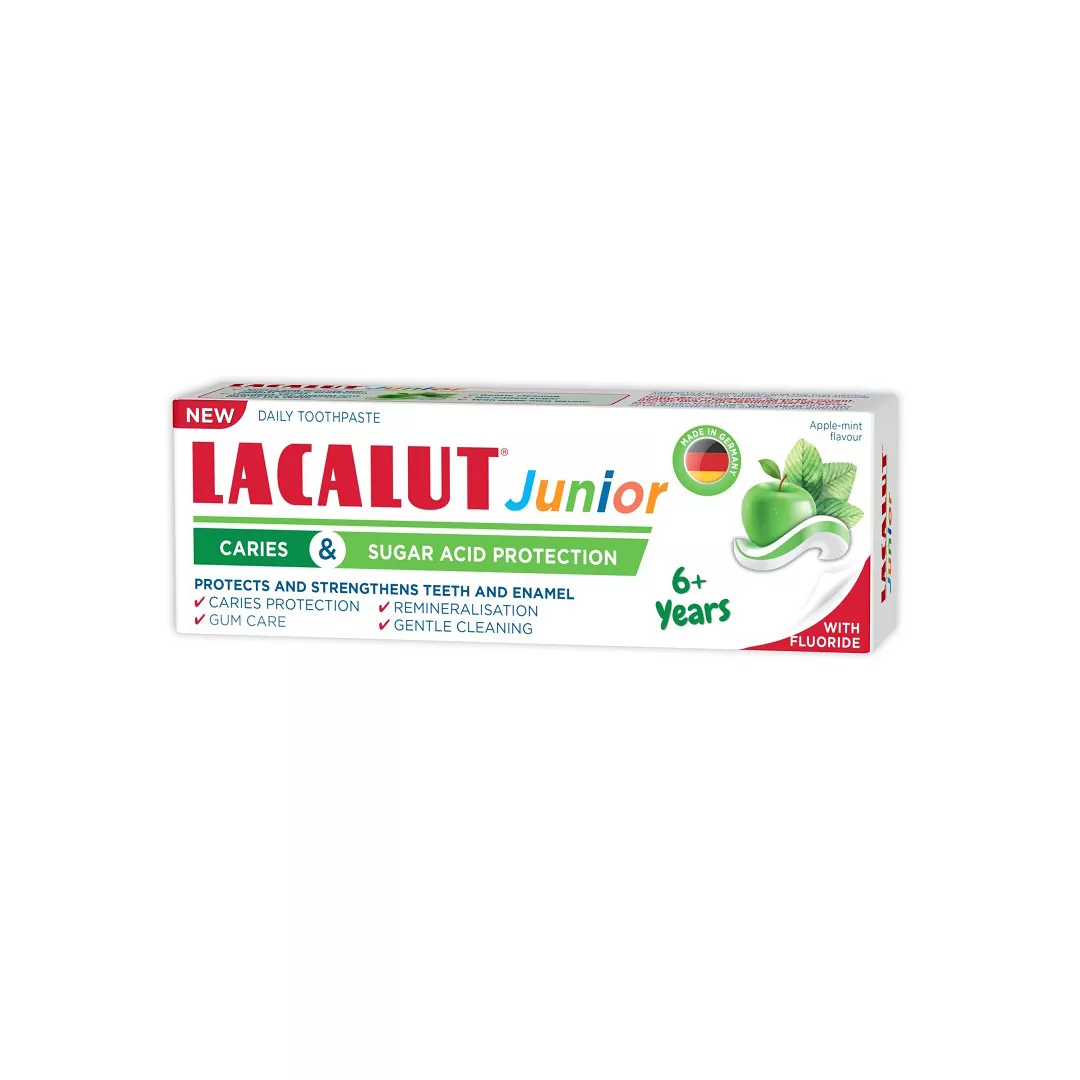 Pasta de dinti 6+ ani Lacalut Junior, 55 ml, Theiss Naturwaren, [],farmaciabajan.ro