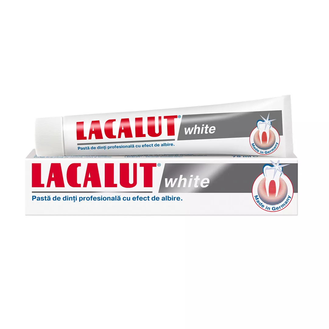 Pasta de dinti Lacalut White, 75 ml, [],farmaciabajan.ro