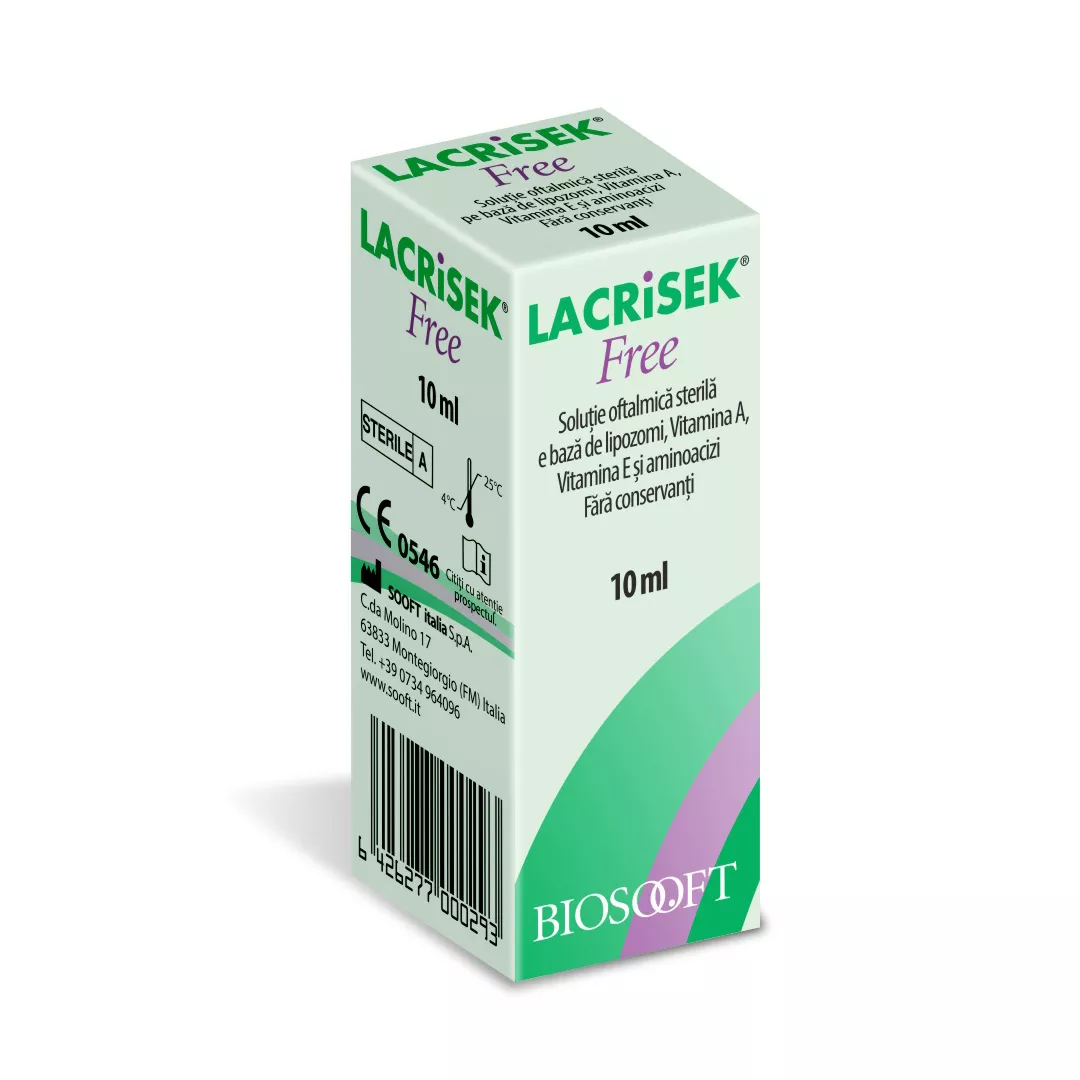 Lacrisek Free, 10 ml, Biosooft, [],https:farmaciabajan.ro