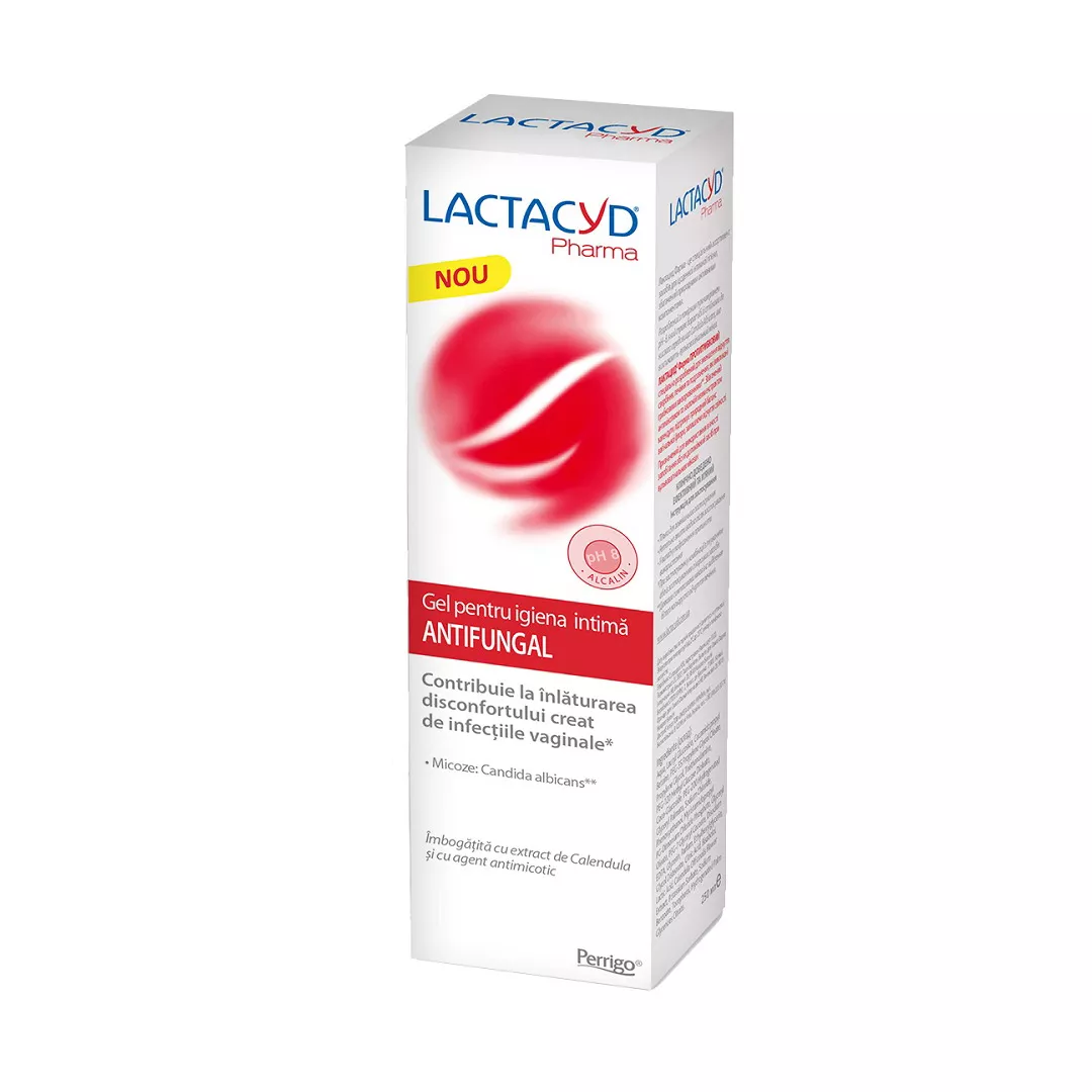 Gel pentru igiena intima Antifungical Lactacyd, 250 ml, Perrigo, [],https:farmaciabajan.ro