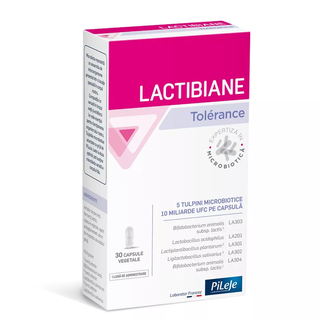 Lactibiane Tolerance, 30 capsule vegetale, Pileje, [],farmaciabajan.ro