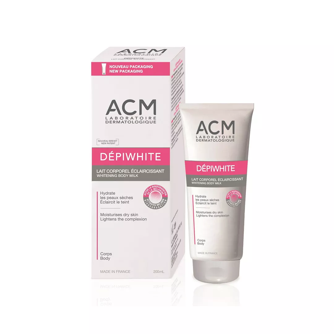 Lapte de corp cu efect de albire Depiwhite, 200 ml, Acm, [],farmaciabajan.ro