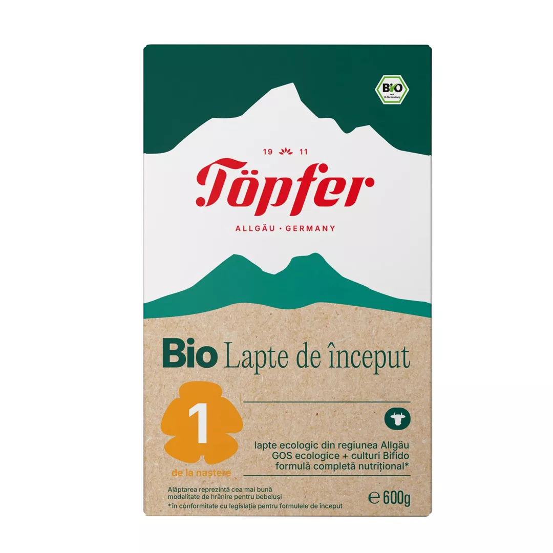 Lapte praf Bio 1, 600 g, Topfer, [],farmaciabajan.ro