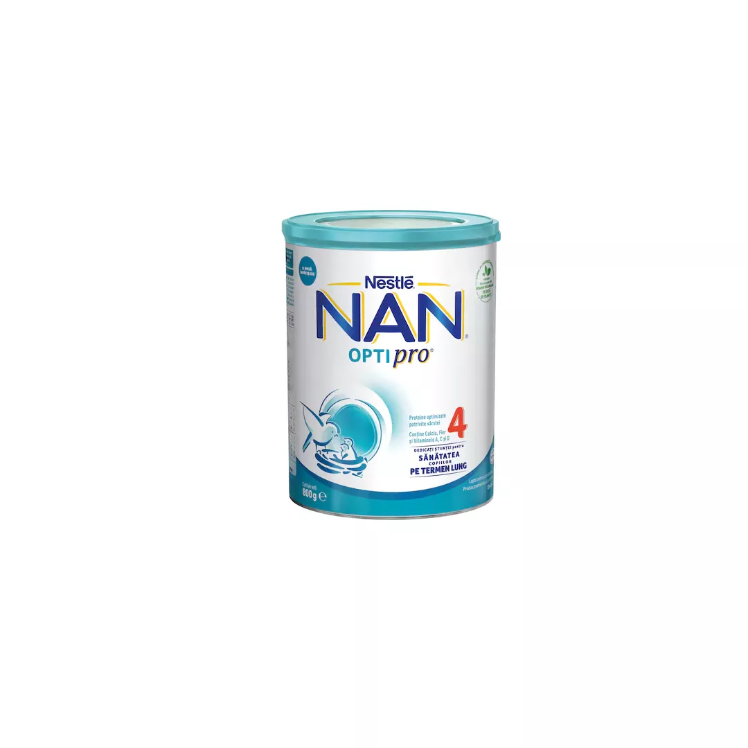 Lapte praf NAN 4 Optipro, +2 ani, 800gr, Nestle, [],farmaciabajan.ro