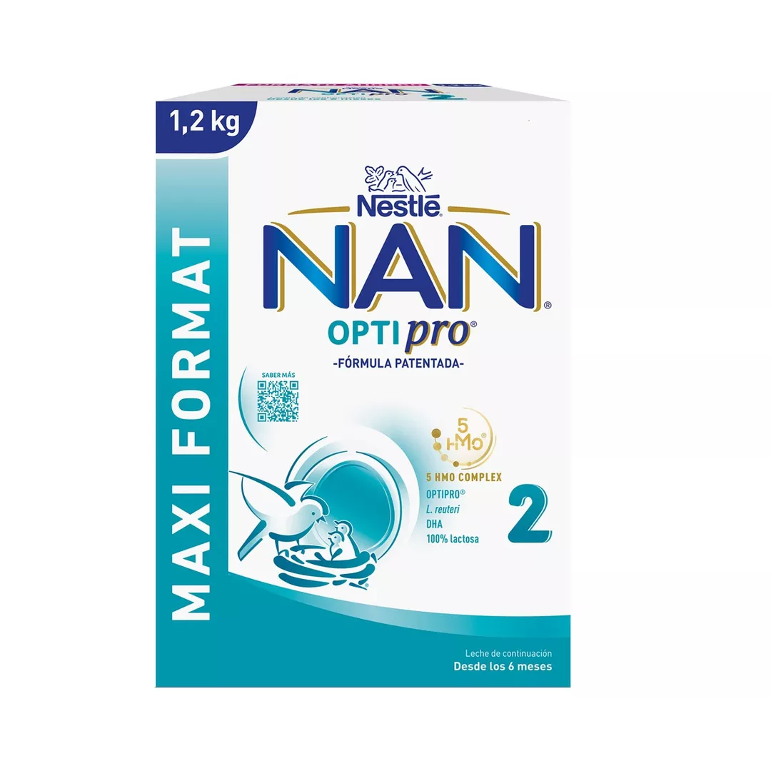 Lapte praf Nan Optipro 2, 1200 g, Nestle, [],farmaciabajan.ro