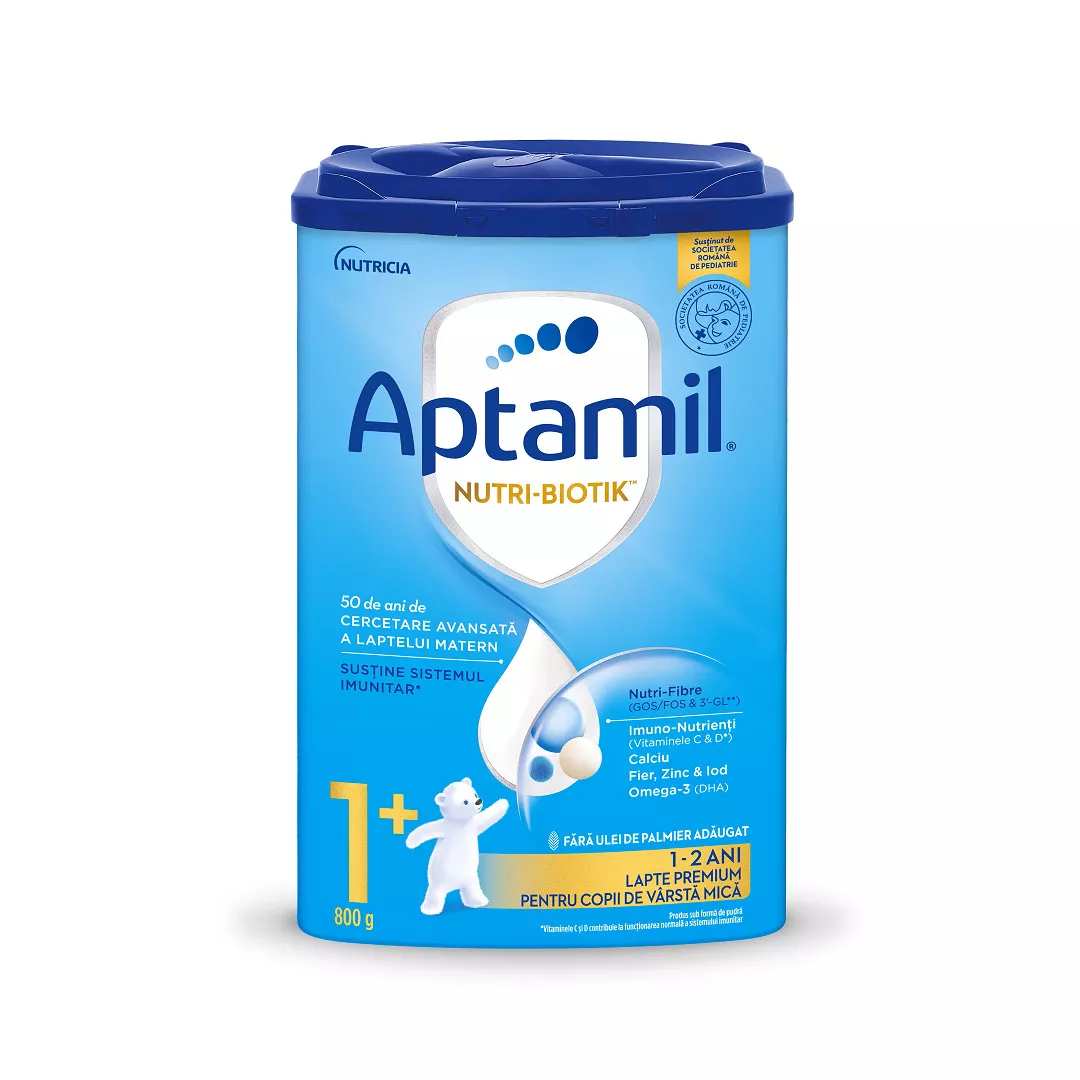 Aptamil Junior 1+ lapte praf Nutri-Biotik, 800 g, Aptamil, [],farmaciabajan.ro