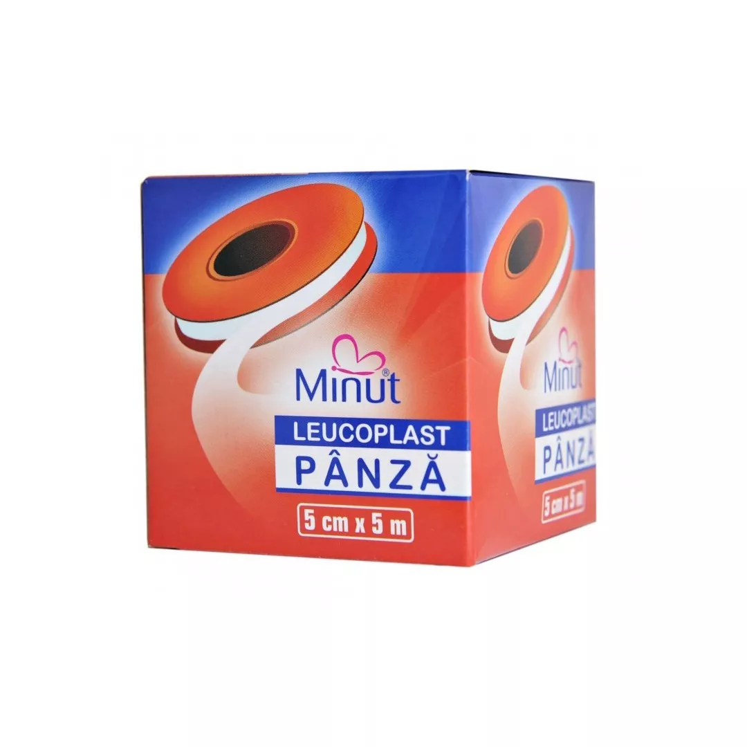 Leucoplast panza 5 cm x 5 m, Minut, [],farmaciabajan.ro
