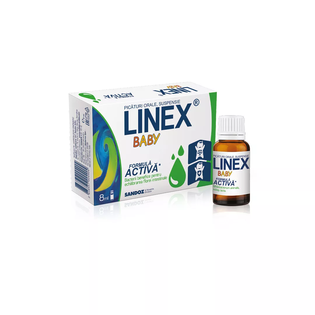 Linex baby, 8 ml, Sandoz, [],farmaciabajan.ro