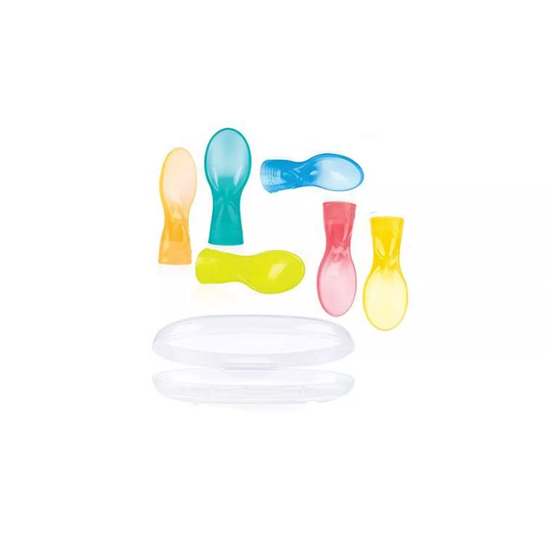 Lingurita cu filet pentru Pouch, +3 luni, 2 bucati, Nuby, [],farmaciabajan.ro