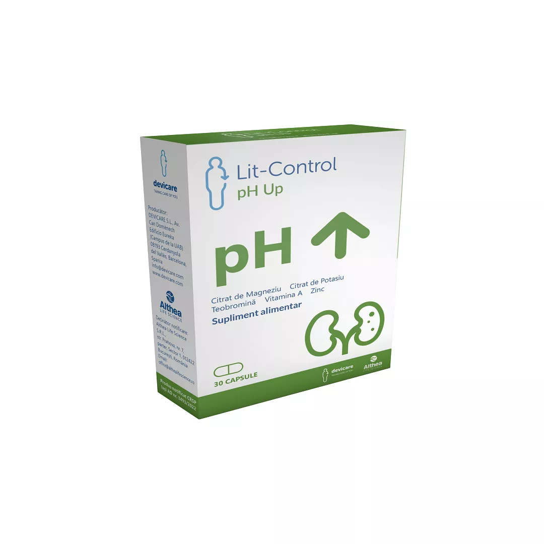Lit-Control Ph Up, 30 capsule vegetale, Althea Life Science, [],https:farmaciabajan.ro