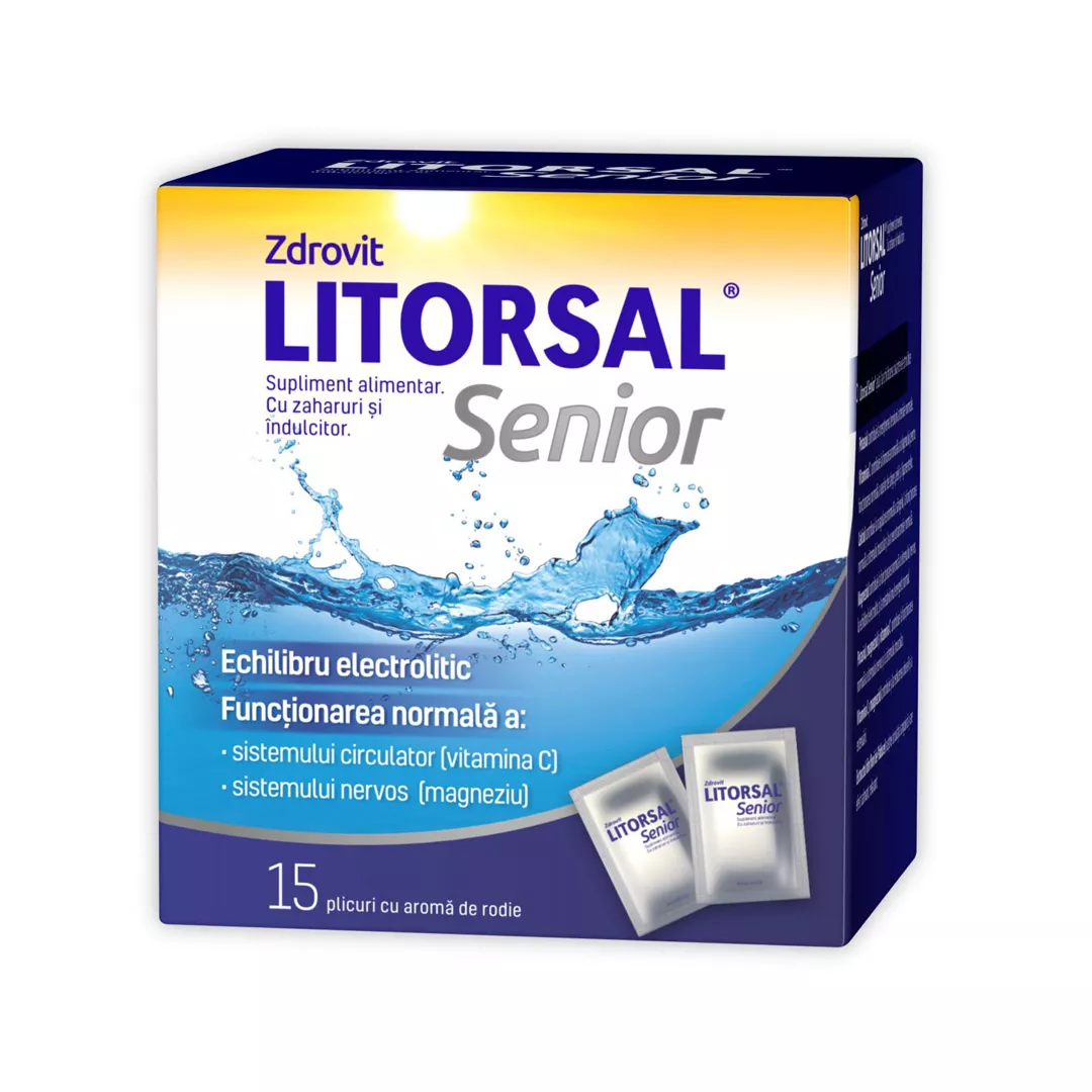 Litorsal senior, 15 plicuri, Zdrovit, [],farmaciabajan.ro