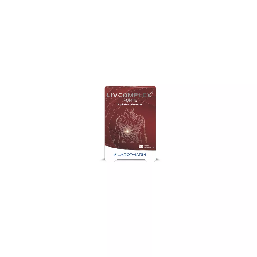 Livcomplex Forte, 30 capsule, Laropharm, [],farmaciabajan.ro
