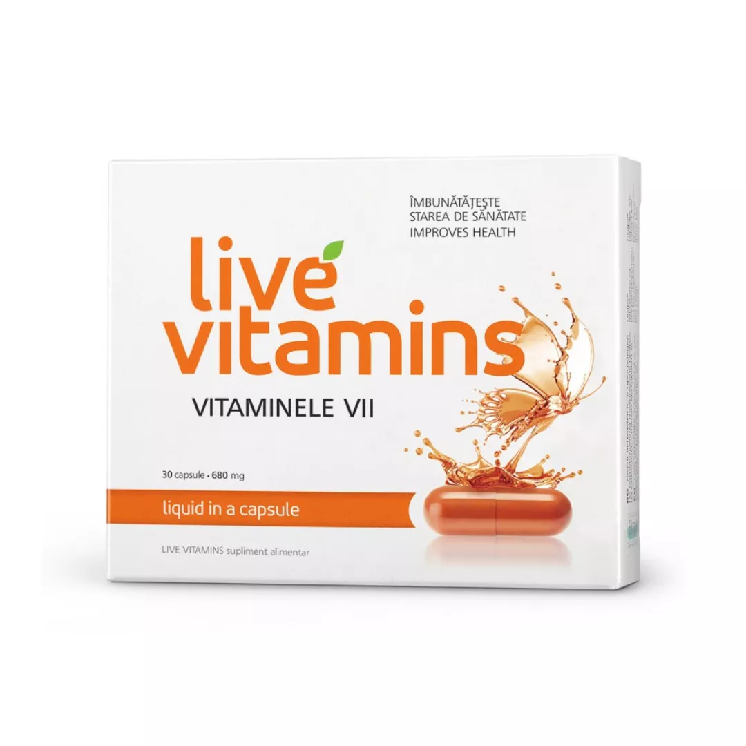 Live Vitamins Capsugel, 30 capsule, [],farmaciabajan.ro