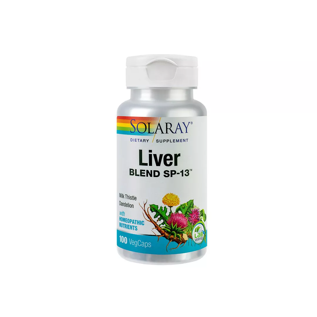 Liver Blend Solaray, 100 capsule, Secom, [],https:farmaciabajan.ro