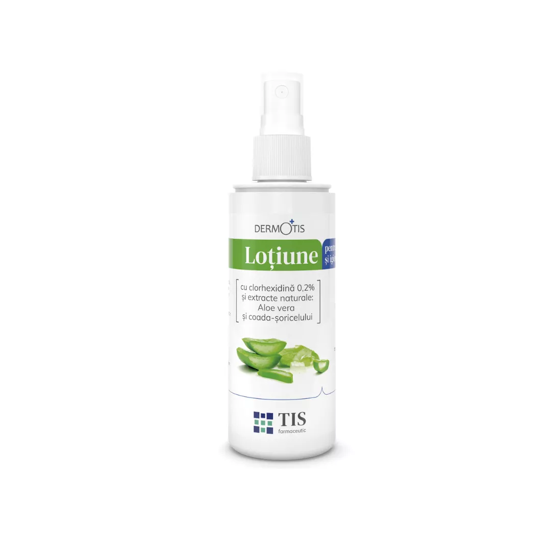 Lotiune cu clorhexidina 0.2% si extracte naturale, 110 ml, DermoTIS, [],farmaciabajan.ro