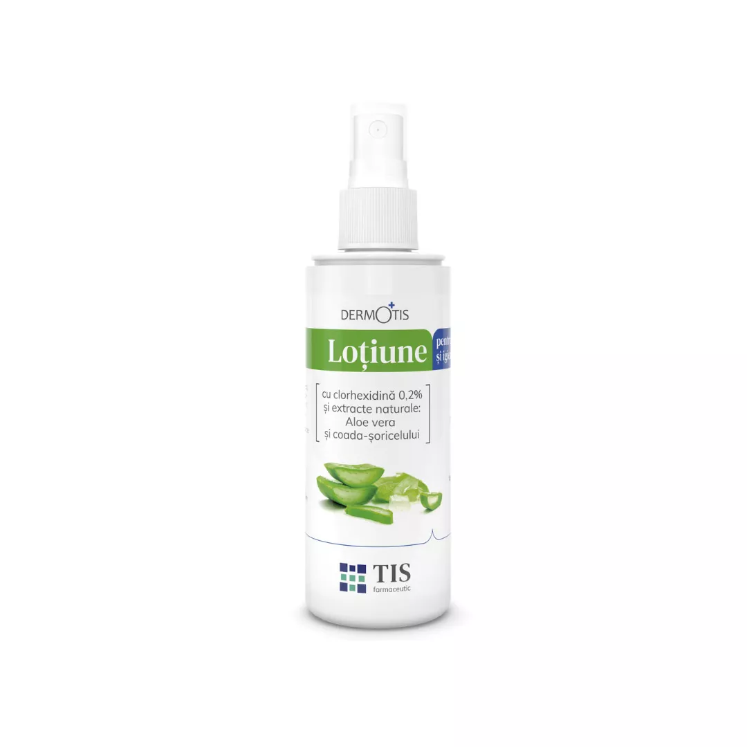 Lotiune DermoTIS cu extracte naturale si clorhexidina 0,2%, 110 ml, [],farmaciabajan.ro