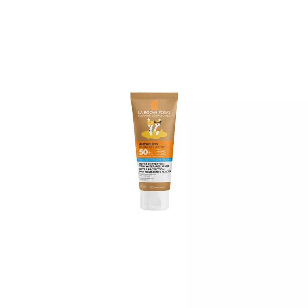 Lotiune hidratanta pentru copii SPF50+ Dermo-Pediatrics Eco Tube Anthelios, 75 ml, La Roche Posay, [],farmaciabajan.ro