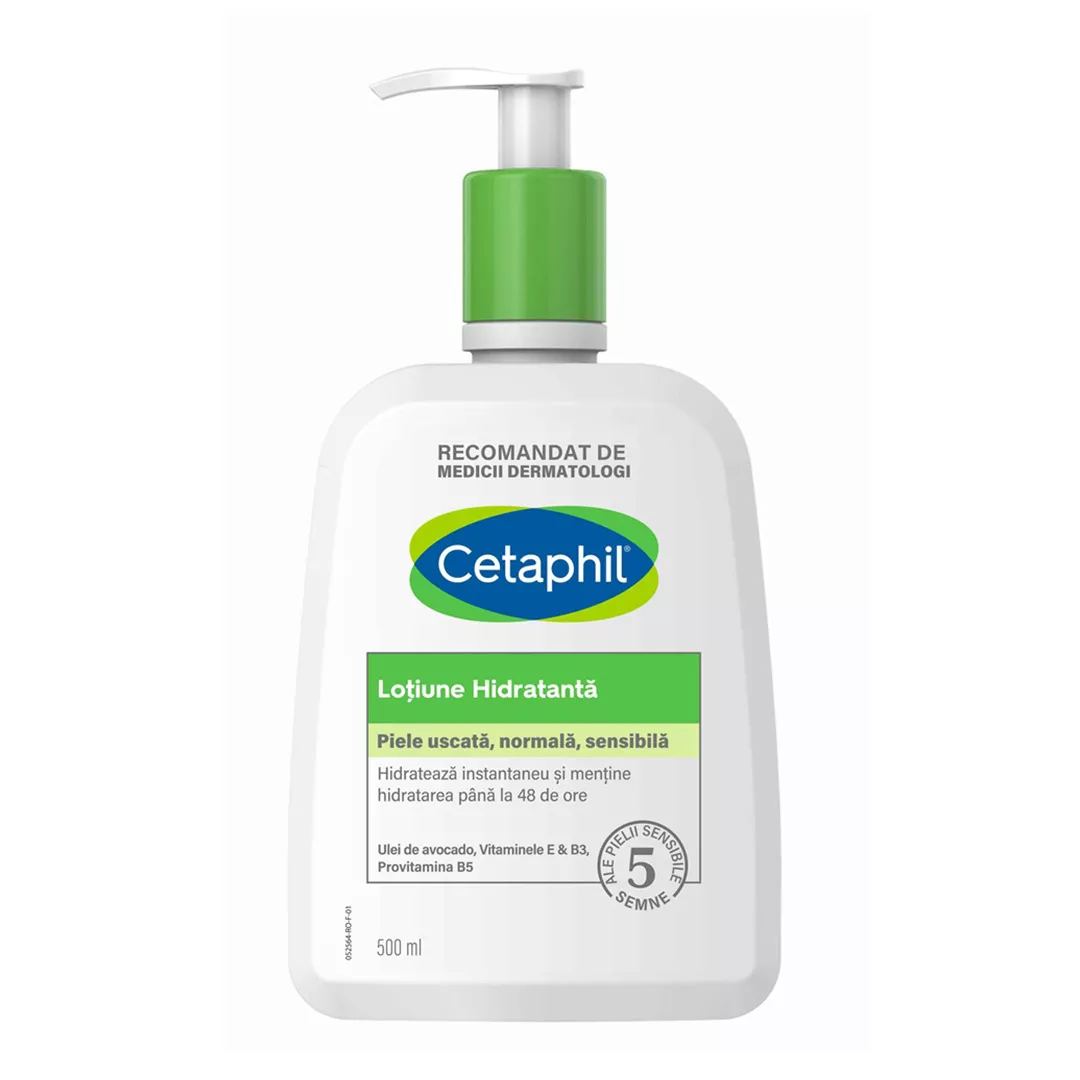Lotiune hidratanta pentru fata si corp, 500 ml, Cetaphil, [],farmaciabajan.ro