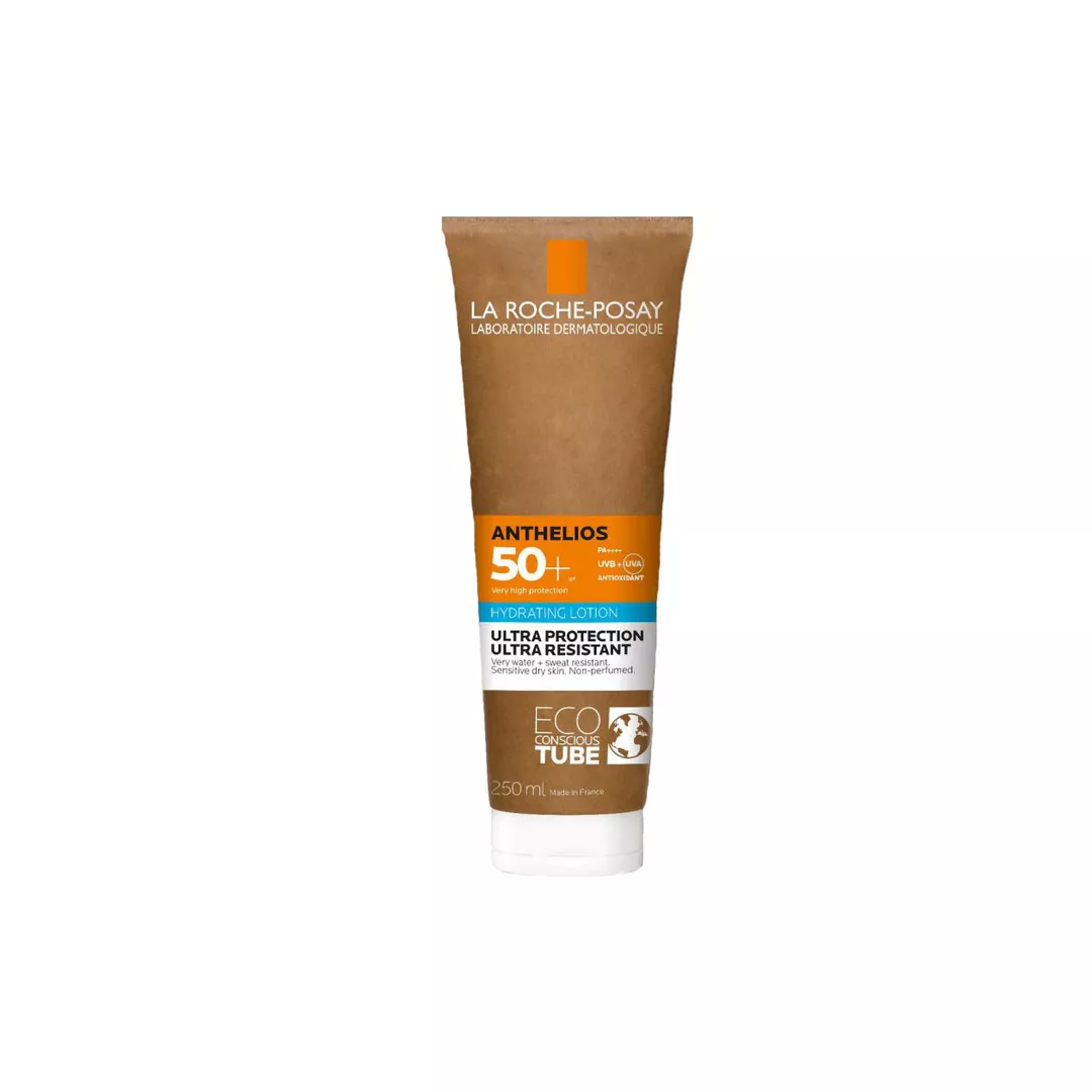 Lotiune hidratanta pentru fata si corp Anthelios SPF 50 Eco Tube, 250 ml, La Roche-Posay, [],farmaciabajan.ro