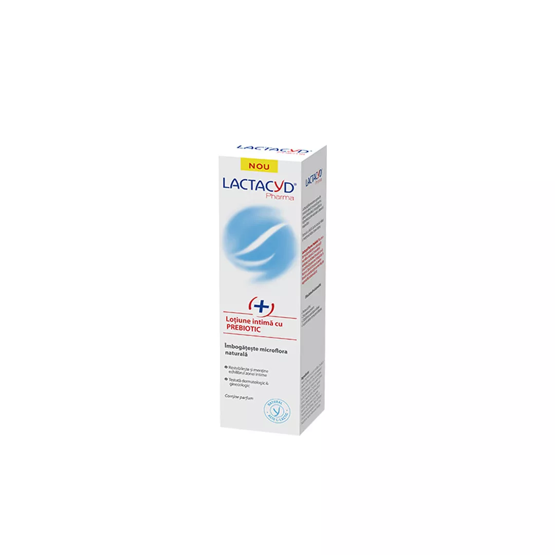 Lotiune pt zona intima Lactacyd Prebiotic,250ml, Plus Pharma, [],https:farmaciabajan.ro