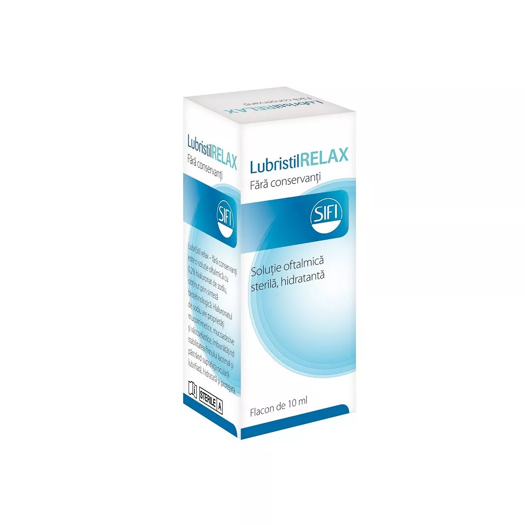 Lubristil Relax solutie oftalmica, 10ml, Sifi, [],farmaciabajan.ro