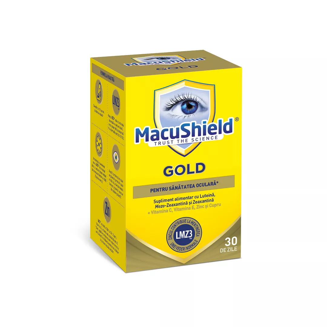 Macu Shield GOLD, 90 capsule, Macu Vision, [],https:farmaciabajan.ro