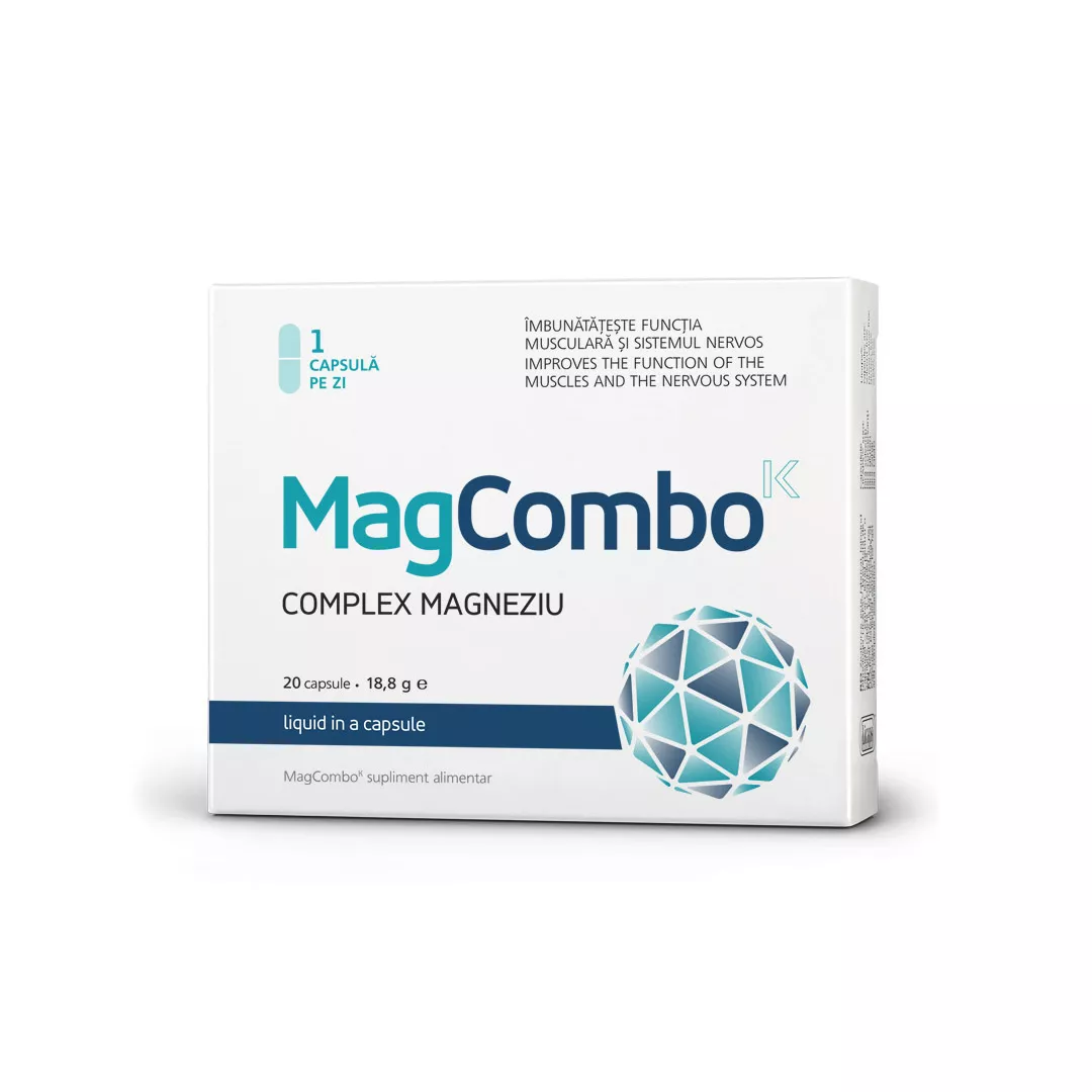 MagCombo Complex Magneziu 940 mg, 20 capsule, Visislim, [],farmaciabajan.ro