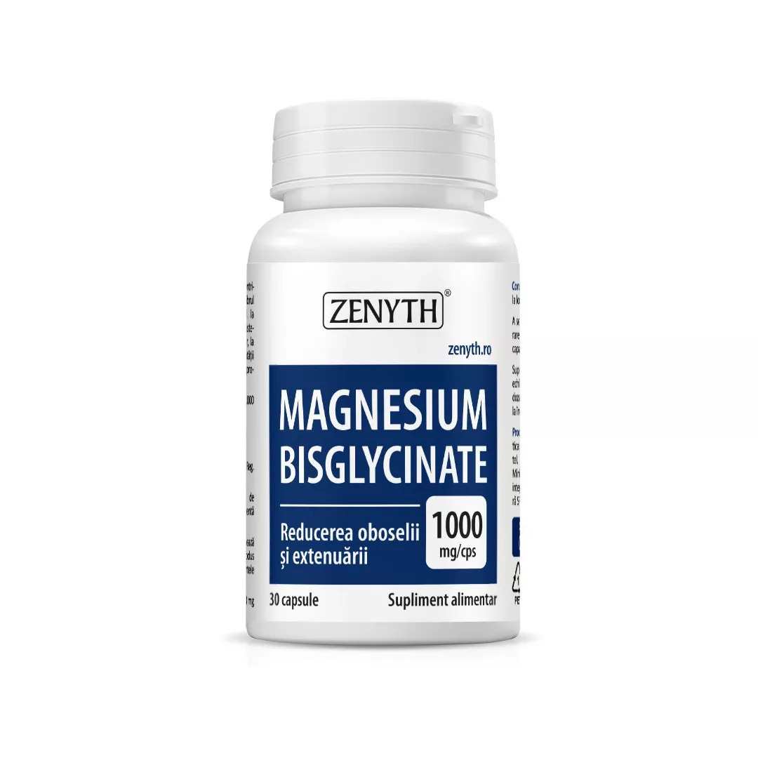 Magnesium Bisglycinate, 30 capsule, Zenyth, [],https:farmaciabajan.ro