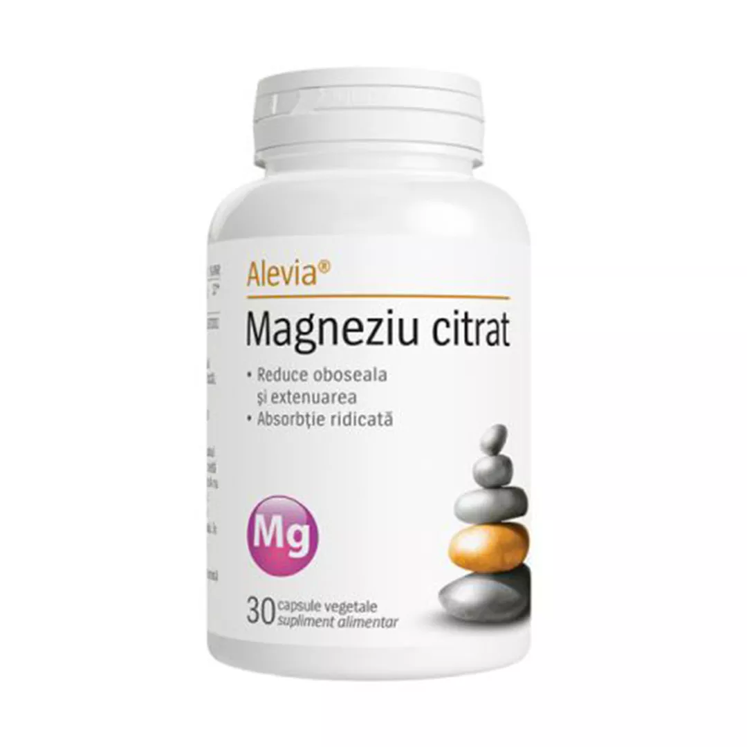 Magneziu Citrat, 30 capsule vegetale, Alevia, [],farmaciabajan.ro