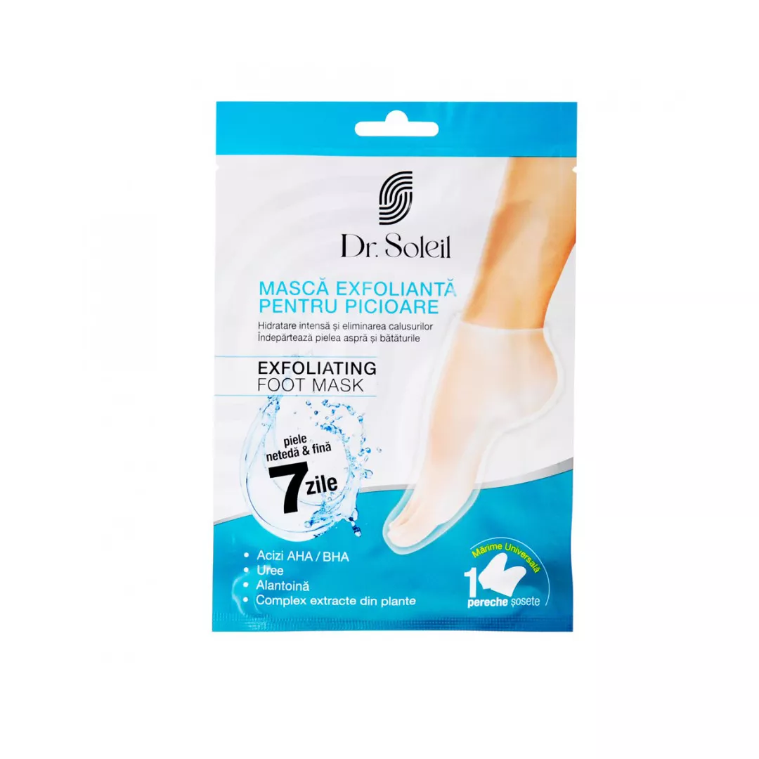 Masca exfolianta pentru picioare, Dr. Soleil, [],farmaciabajan.ro