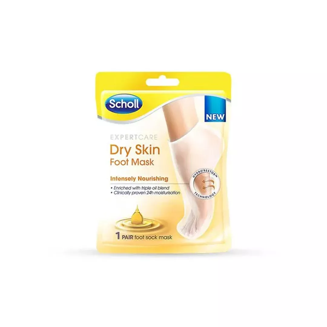 Masca hidratanta pentru pielea uscata a picioarelor Expert Care Triple Oil, 2 bucati, Scholl, [],farmaciabajan.ro