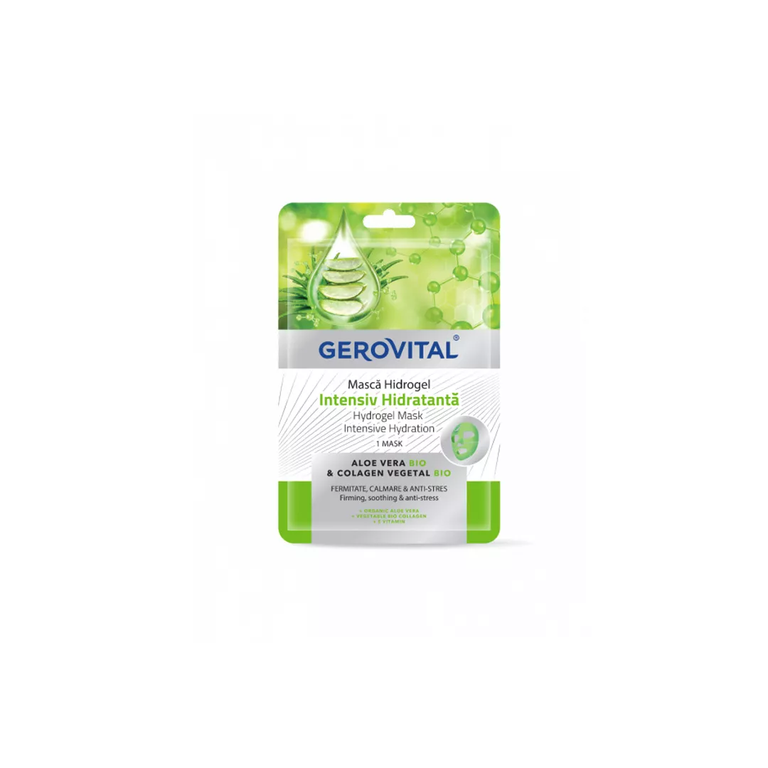 Masca hidrogel intensiv hidratanta, Gerovital, [],farmaciabajan.ro