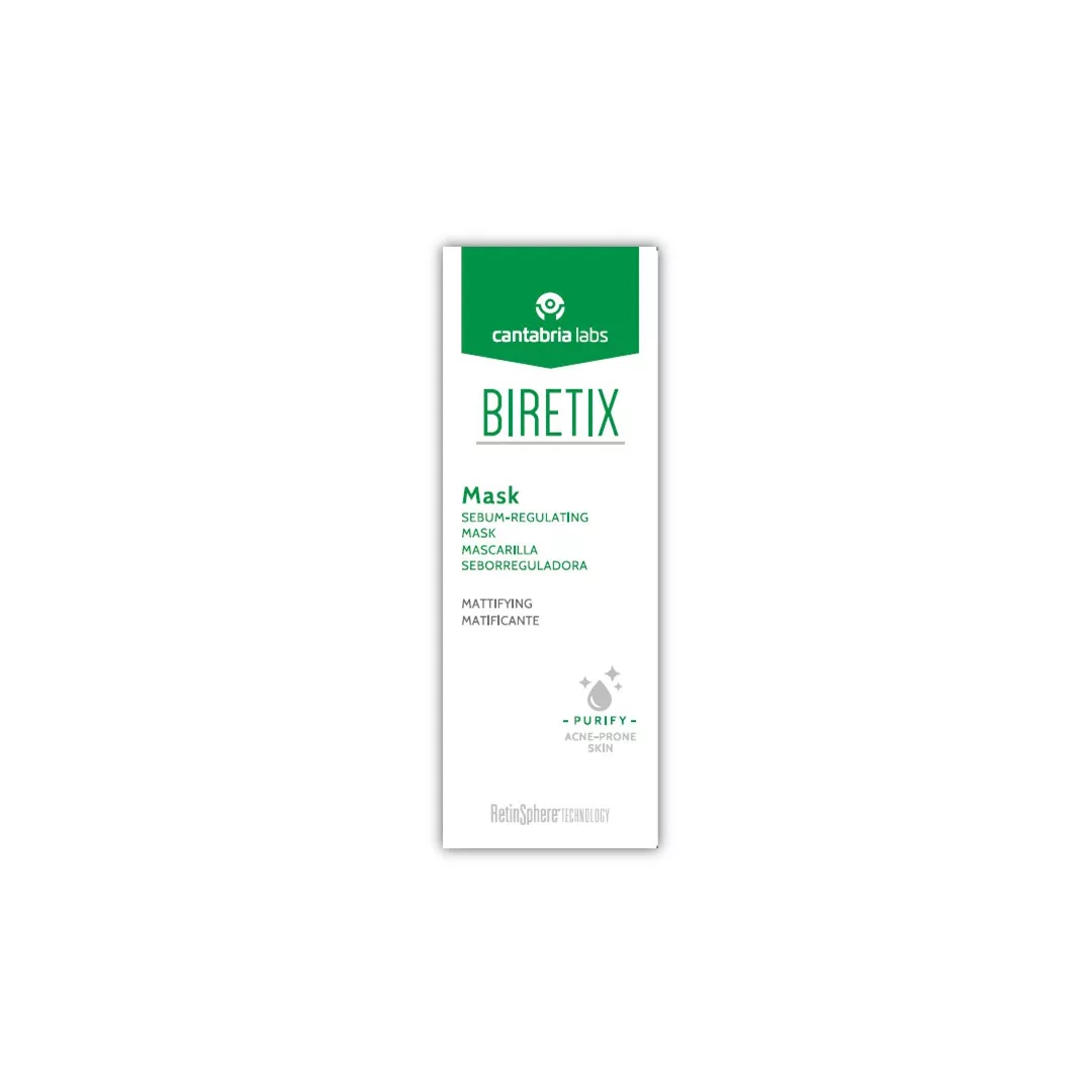 Masca pentru reglarea sebumului Biretix, 25 ml, Cantabria Labs, [],farmaciabajan.ro