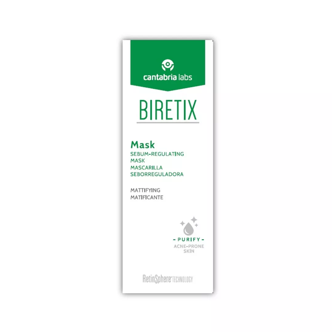 Masca pentru reglarea sebumului Biretix, 25 ml, Cantabria Labs, [],farmaciabajan.ro