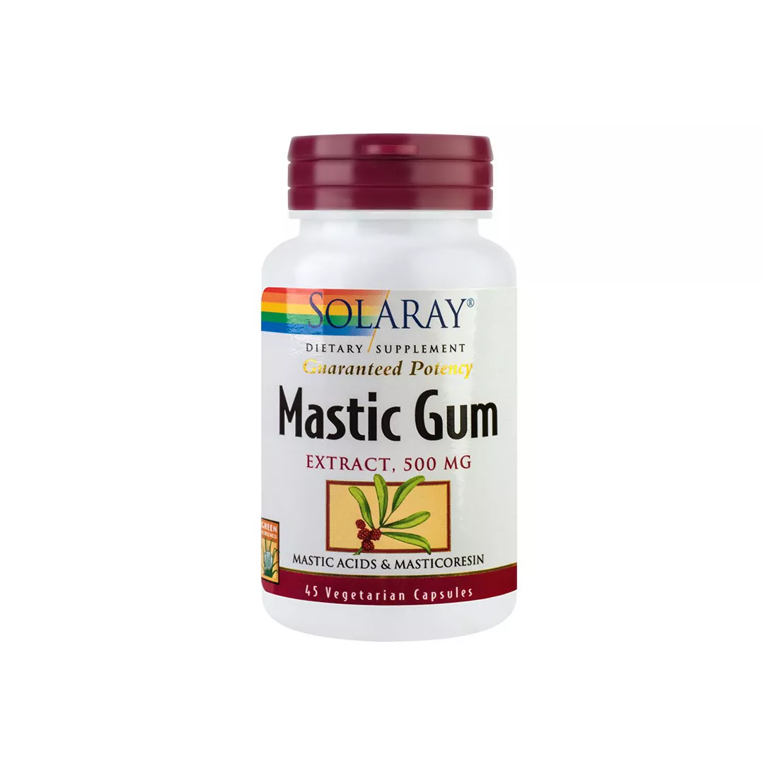 Mastic Gum 500 mg Solaray, 45 capsule, Secom, [],farmaciabajan.ro