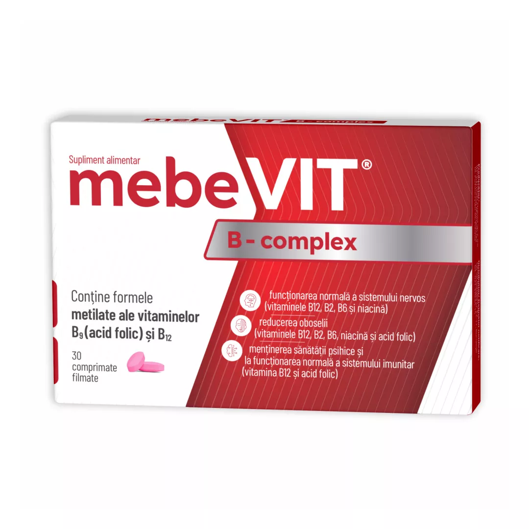 MebeVit B-Complex, 30 comprimate, Zdrovit, [],https:farmaciabajan.ro