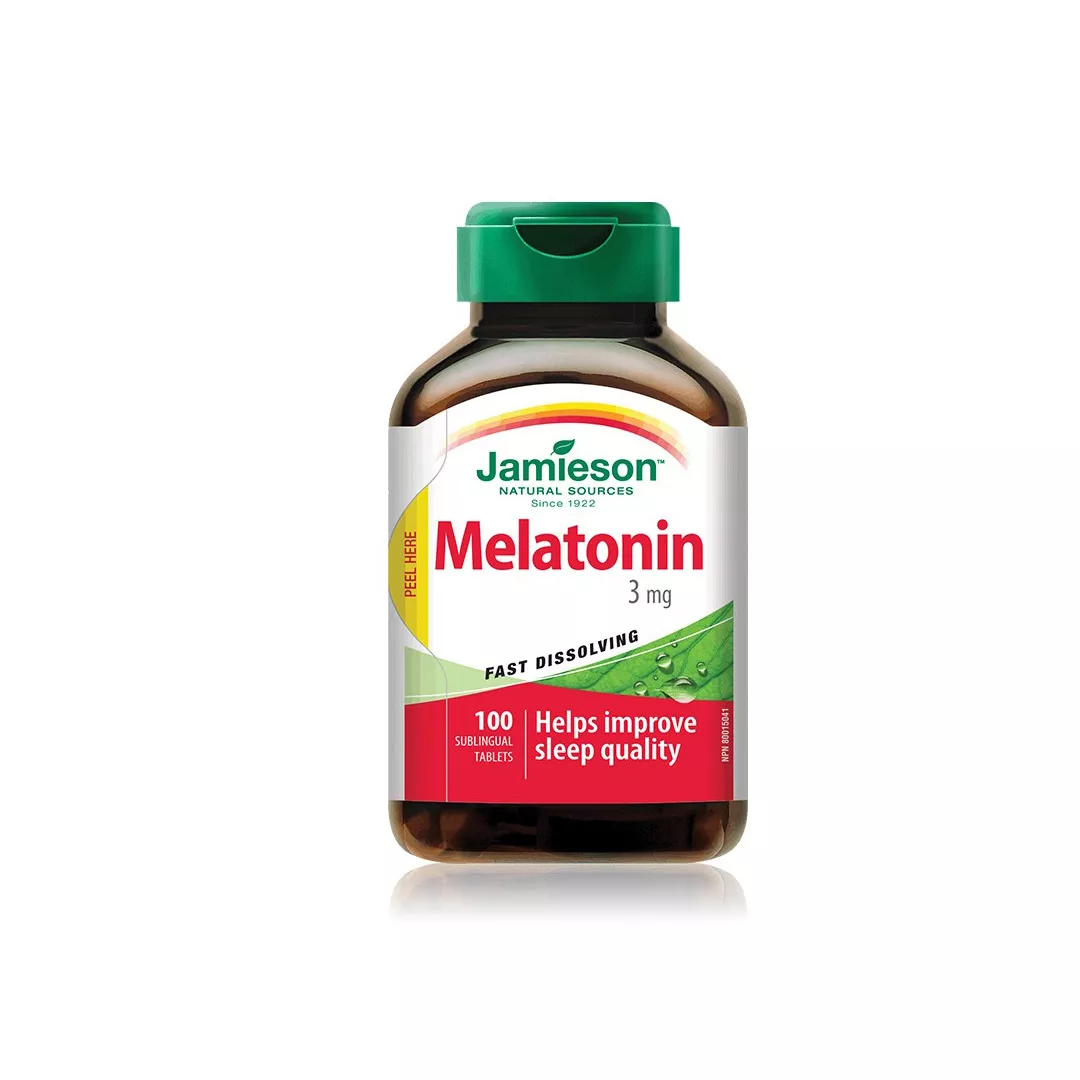 Melatonina 3mg, 100 tablete sublinguale, Jamieson, [],https:farmaciabajan.ro