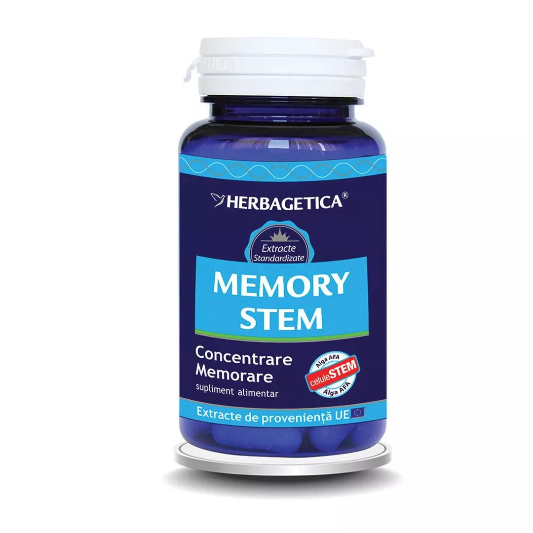 Memory Stem, 30 capsule, Herbagetica, [],farmaciabajan.ro