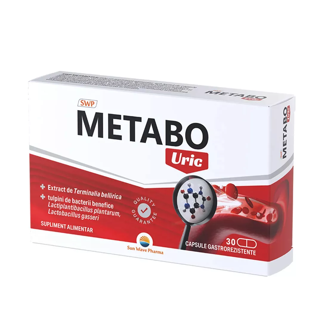Metabo Uric, 30 capsule, Sun Wave Pharma, [],farmaciabajan.ro