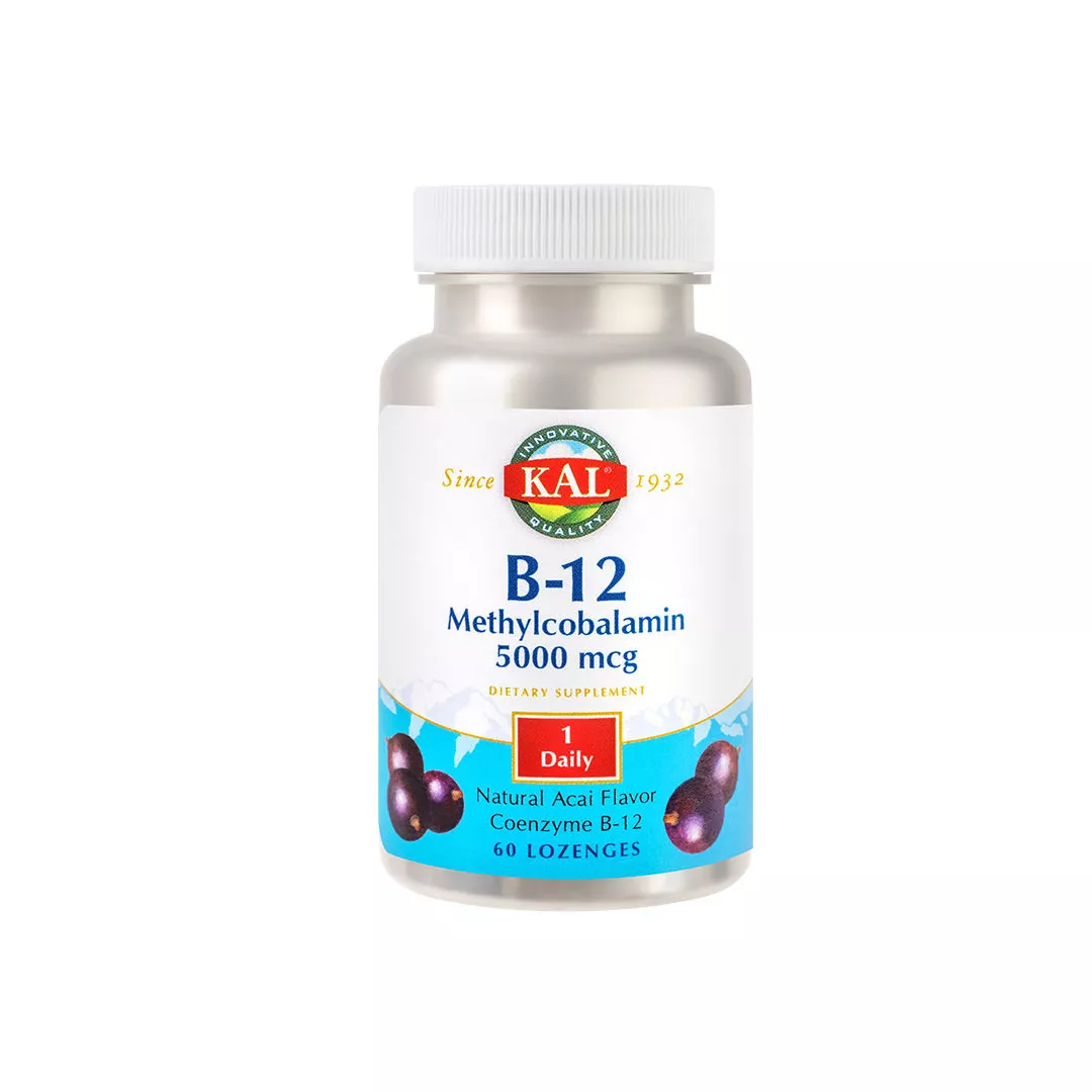 Metilcobalamina (Vitamina B12) 5000mcg Kal, 60 comprimate, Secom, [],https:farmaciabajan.ro