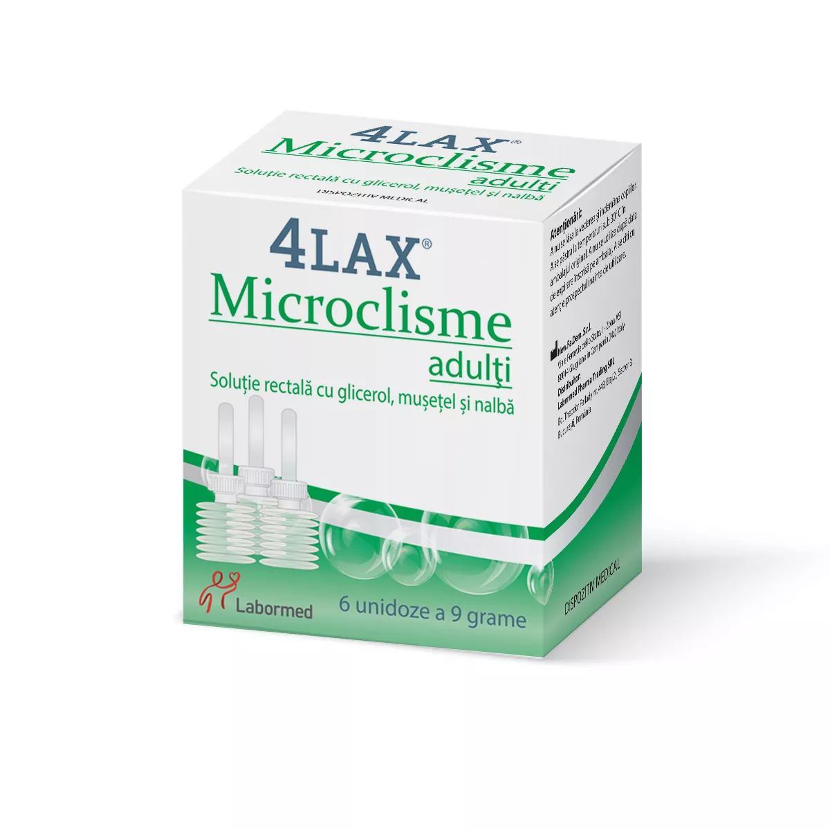 Microclisme adulti 4Lax, 6 unidoze x 9 g, Solacium Pharma, [],farmaciabajan.ro