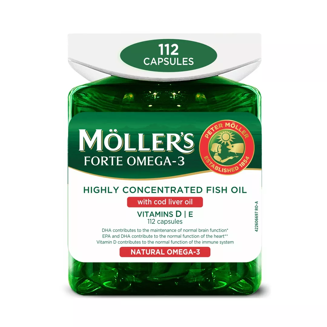 Omega 3 Forte, 112 capsule, Moller's, [],farmaciabajan.ro