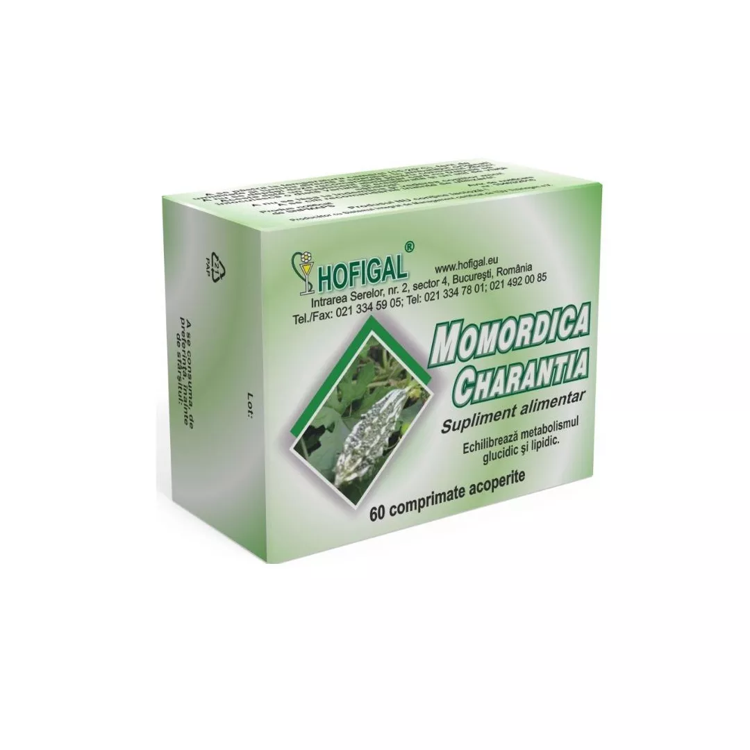 Momordica Charantia, 40 comprimate, Hofigal, [],https:farmaciabajan.ro