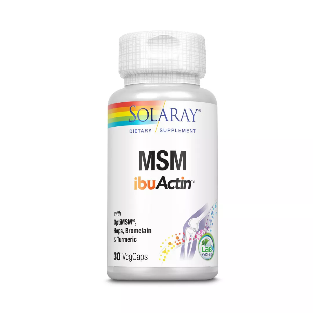 MSM ibuActin Solaray, 30 capsule, Secom, [],farmaciabajan.ro