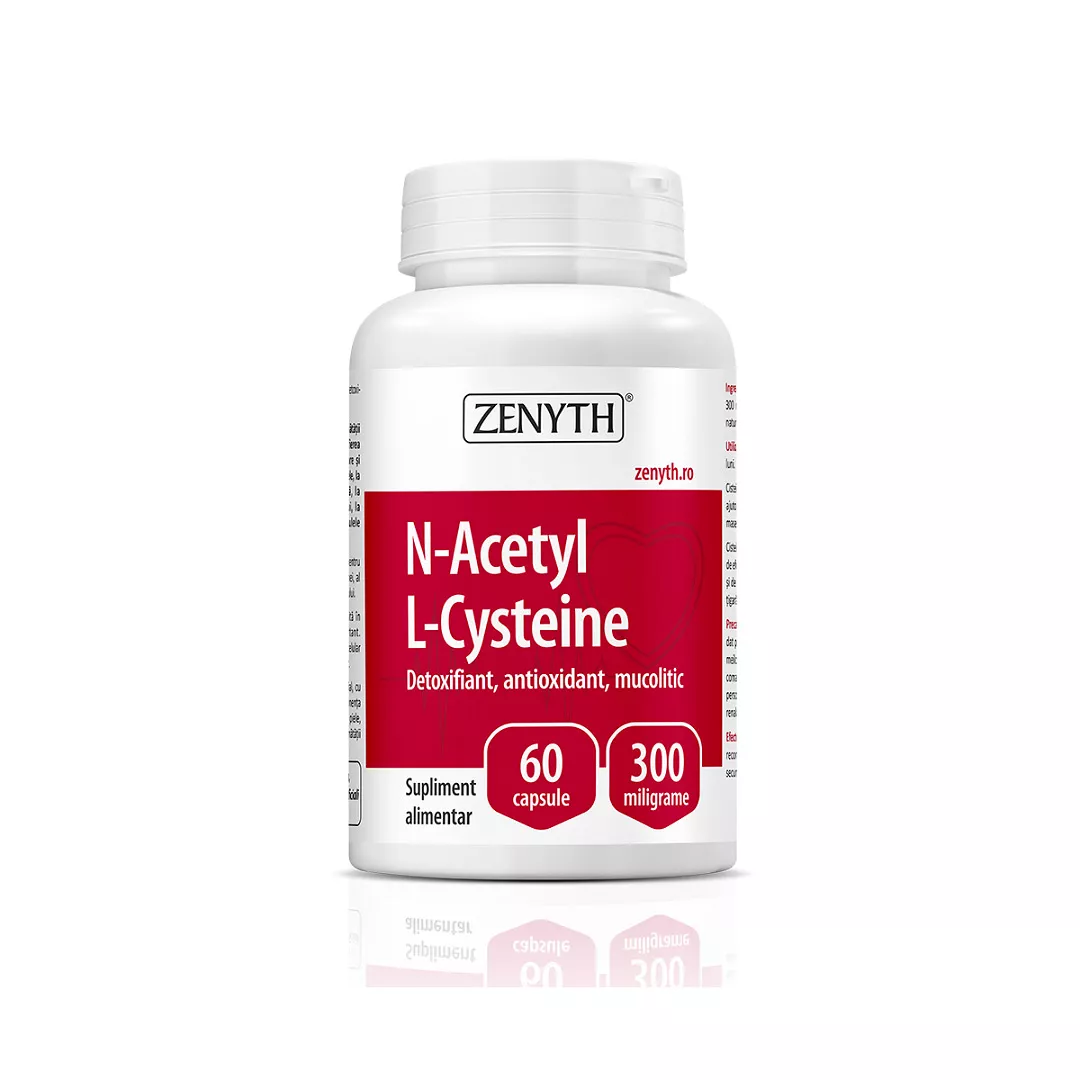 N-Acetyl L-Cysteine, 60 capsule, Zenyth, [],farmaciabajan.ro