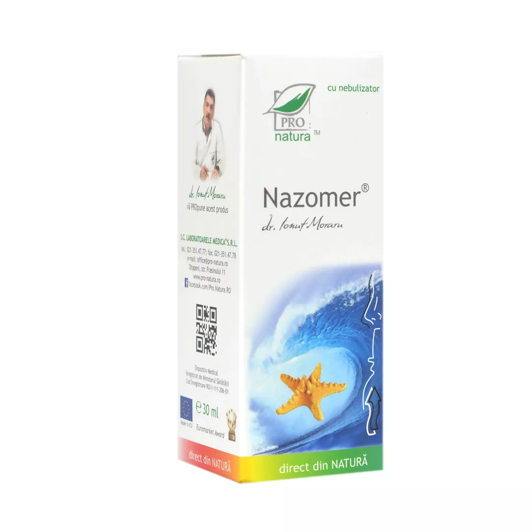 Spray nazal, Nazomer, 30 ml, Pro Natura, [],https:farmaciabajan.ro