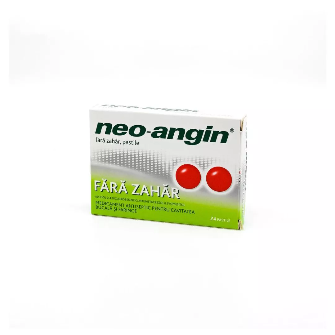 Neo-Angin fara zahar, 24 pastile, Divapharma, [],farmaciabajan.ro
