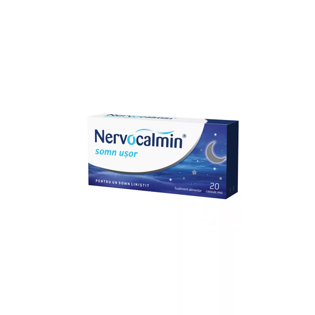 Nervocalmin somn usor, 20 capsule, Biofarm, [],https:farmaciabajan.ro